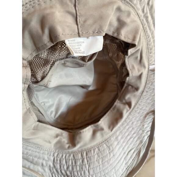 Unbranded Tan Microfiber Safari Boonie Vented Sun Hat Adjustable - Picture 6 of 6